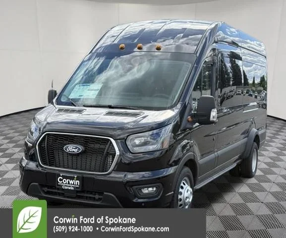 New 2026 Agate Black Metallic Ford Passenger Van XLT image 5
