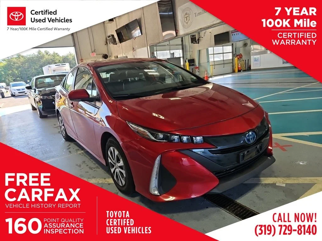 Certified Used 2021 Red Toyota XLE image 1