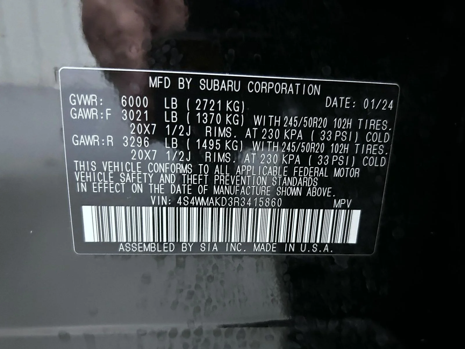 Used 2024 Black Subaru Onyx Edition image 26