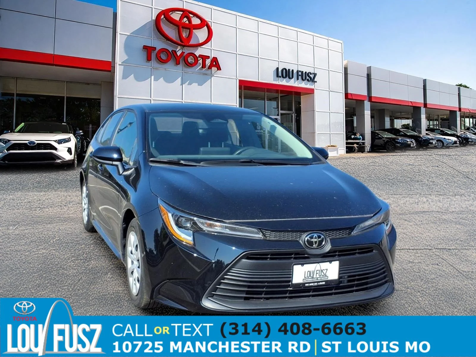 Certified Used 2024 Midnight Black Metallic Toyota LE image 1
