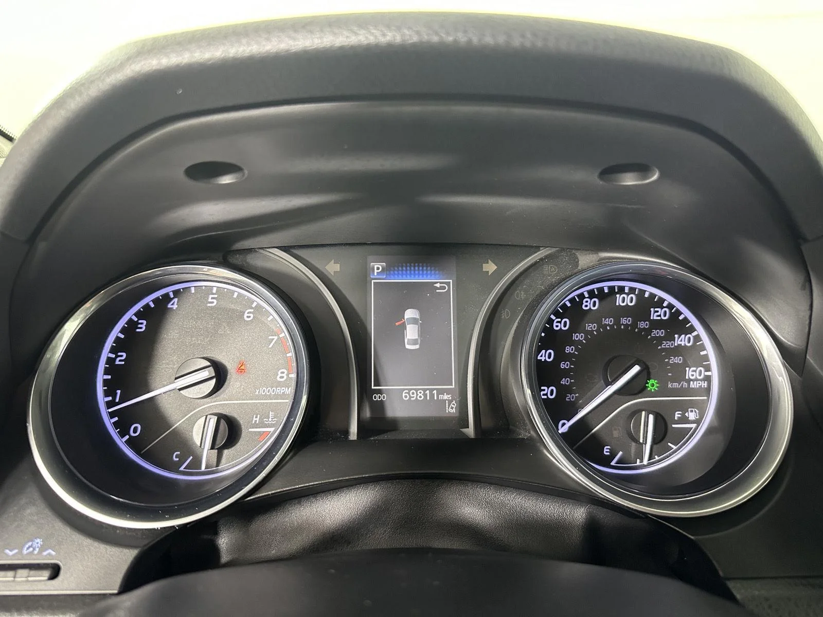 Used 2019 Galactic Aqua Mica Toyota LE image 22