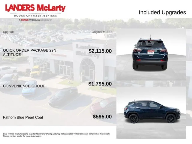 New 2026 Fathom Blue Pearl Coat Jeep Latitude image 4
