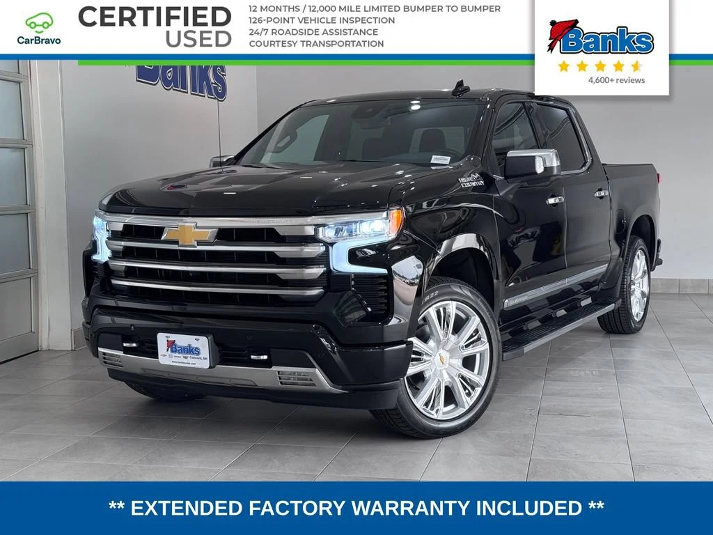 Certified Used 2023 Black Chevrolet High Country image 1