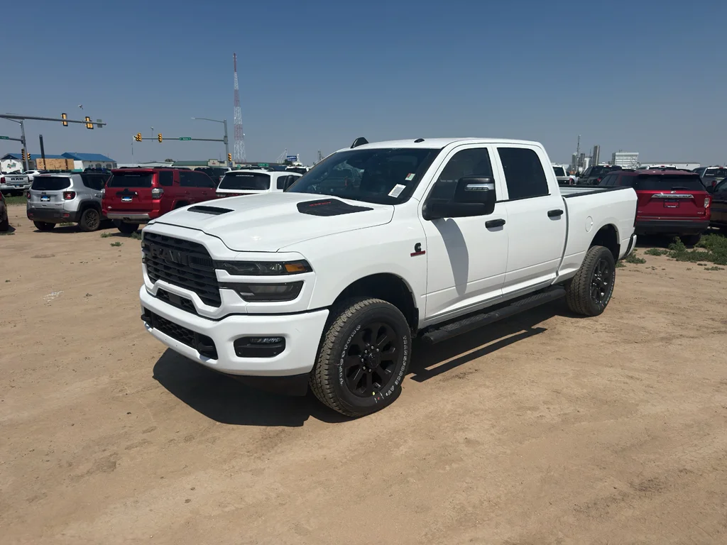 New 2026 Bright White Clear-Coat Exterior Paint RAM Black Express image 1
