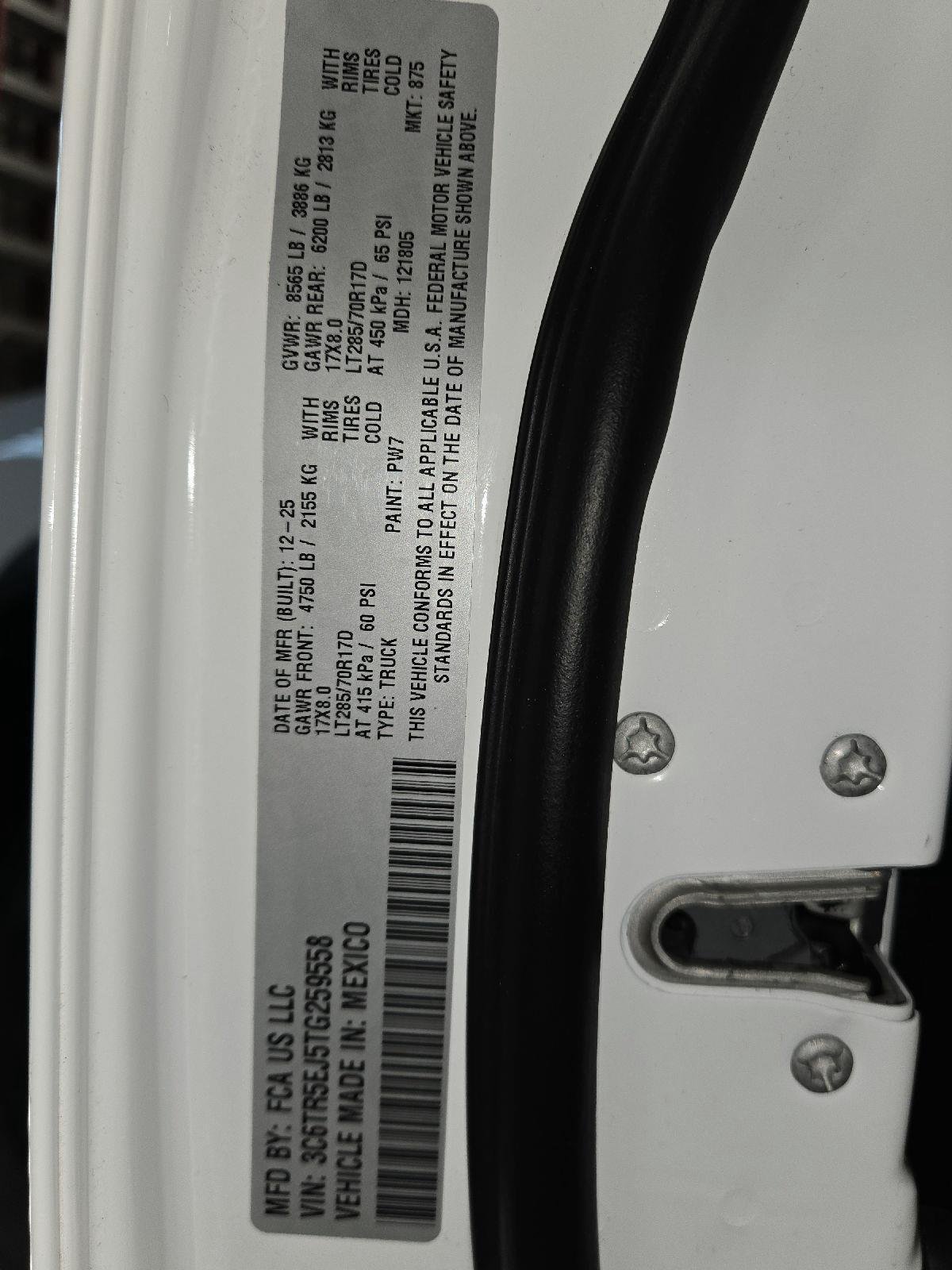 Used 2026 Bright White Clearcoat Ram Power Wagon image 58