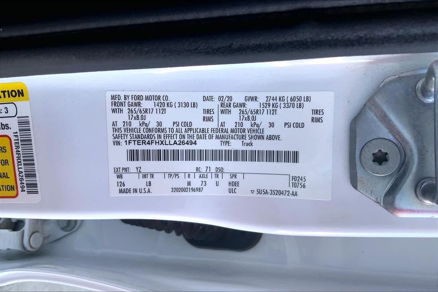 Used 2020 Oxford White Ford XLT image 31