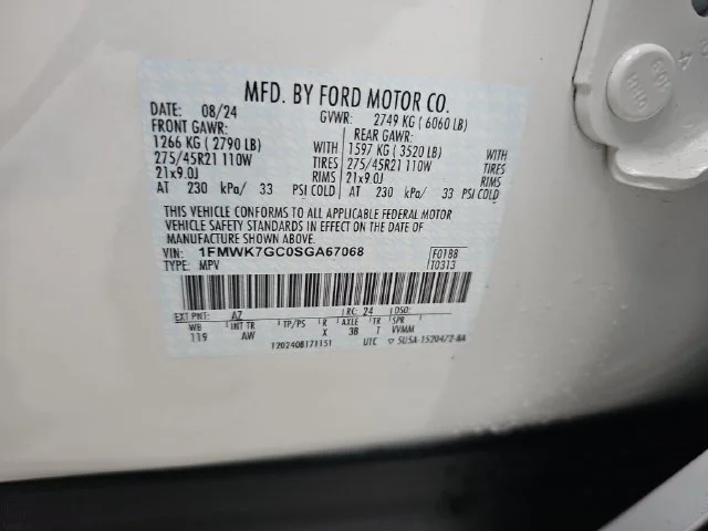 Used 2025 White Ford ST image 34