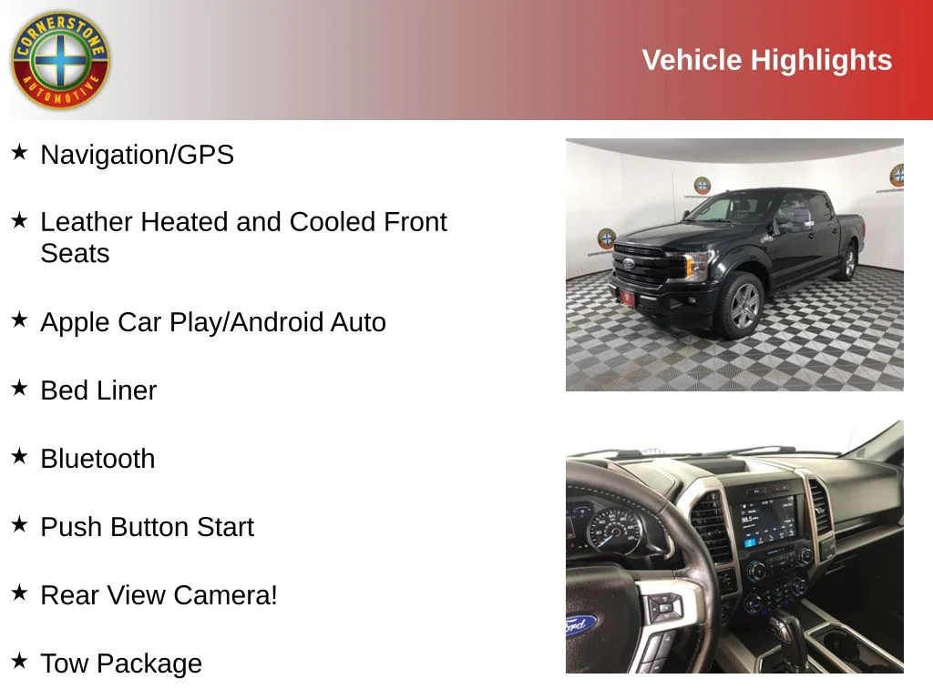 Used 2018 Ford F-150 Lariat with VIN 1FTEW1E53JFB33879 for sale in Elk River, Minnesota
