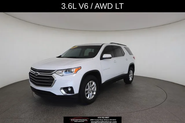 Used 2021 White Chevrolet 3LT W/Leather image 2