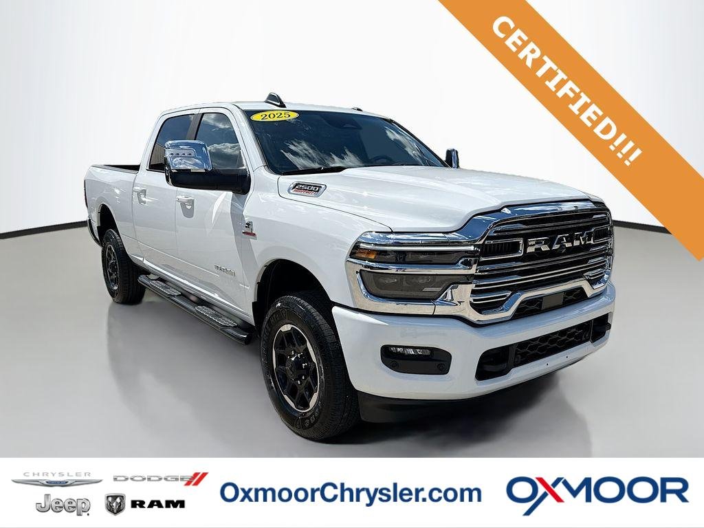 Certified Used 2025 Bright White Clearcoat Ram Laramie image 1