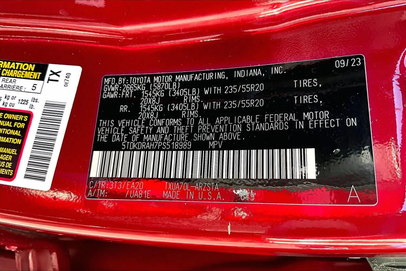 Used 2023 Ruby Flare Pearl Toyota XSE image 37