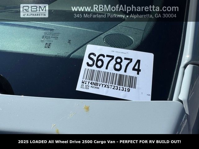 New 2025 Silver Gray Mercedes-Benz 2500 High Roof All Wheel Drive with 144 Wheel Base image 44