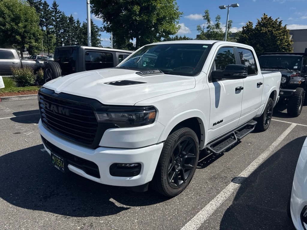 Used 2025 Bright White Clearcoat Ram Laramie image 2