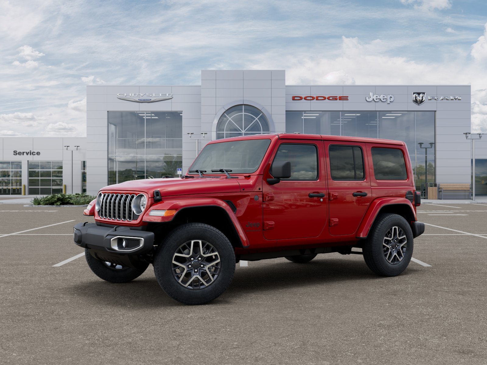 New 2026 Firecracker Red Clear-Coat Exterior Paint Jeep Sahara image 31