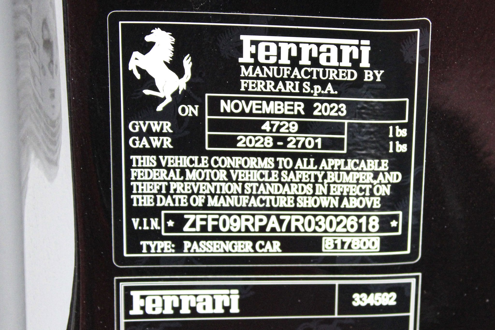 Certified Used 2024 Nero Purosangue Ferrari  image 58