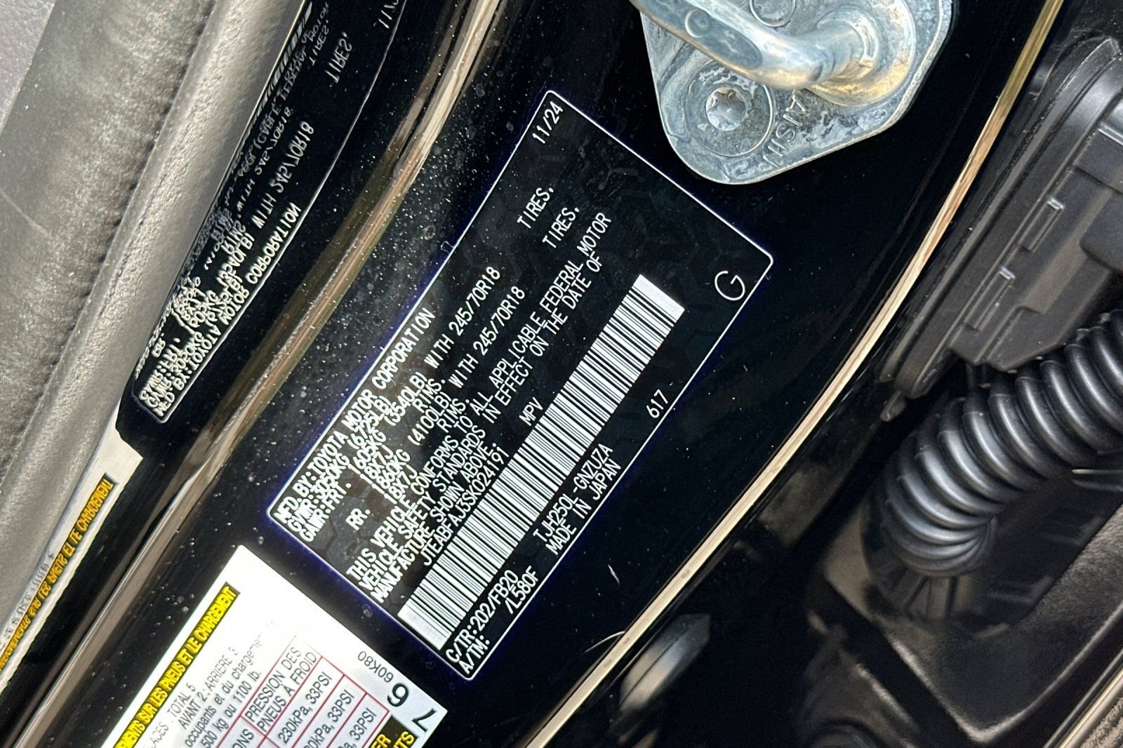Used 2025 Black Toyota 1958 image 12