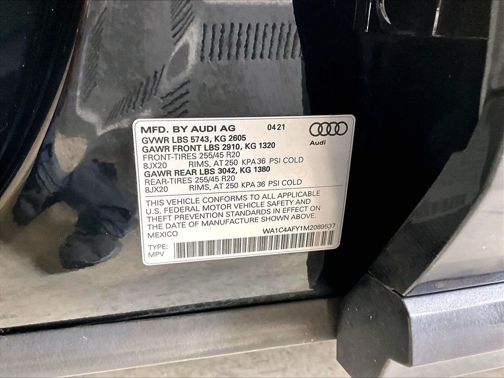 Used 2021 Black Audi Prestige image 37