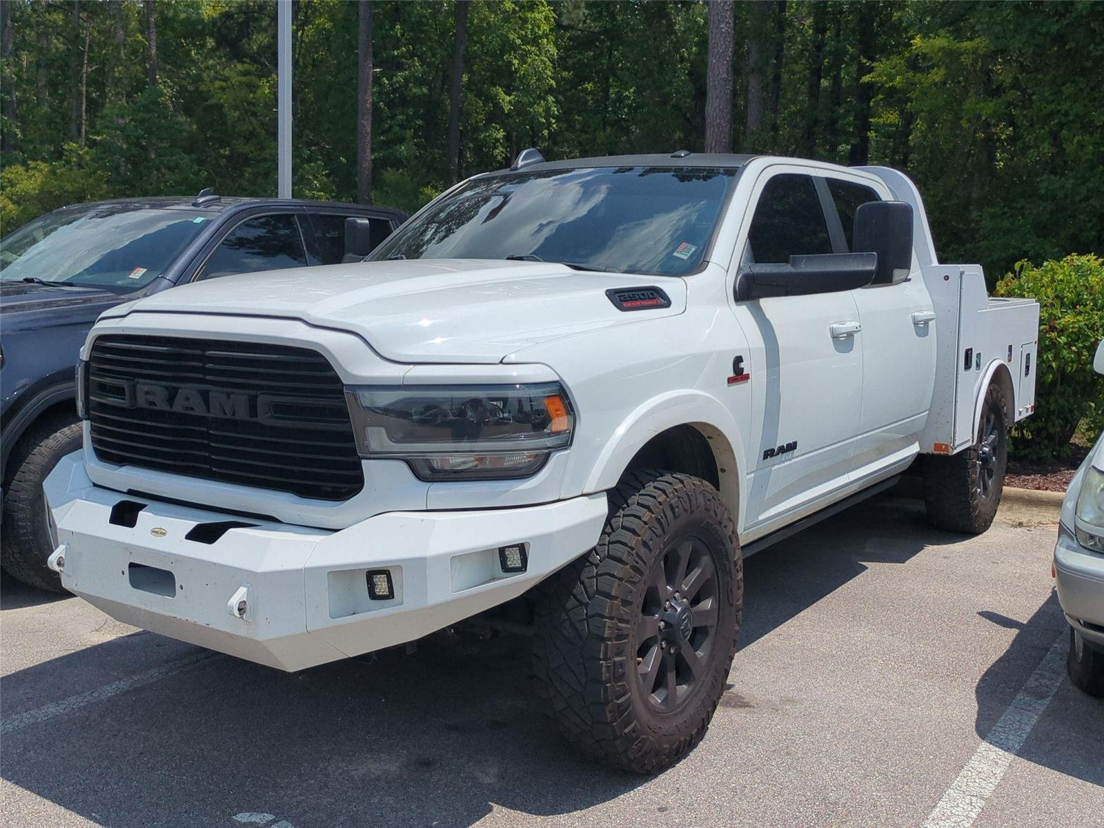 Used 2022 Bright White Clearcoat Ram Laramie image 1