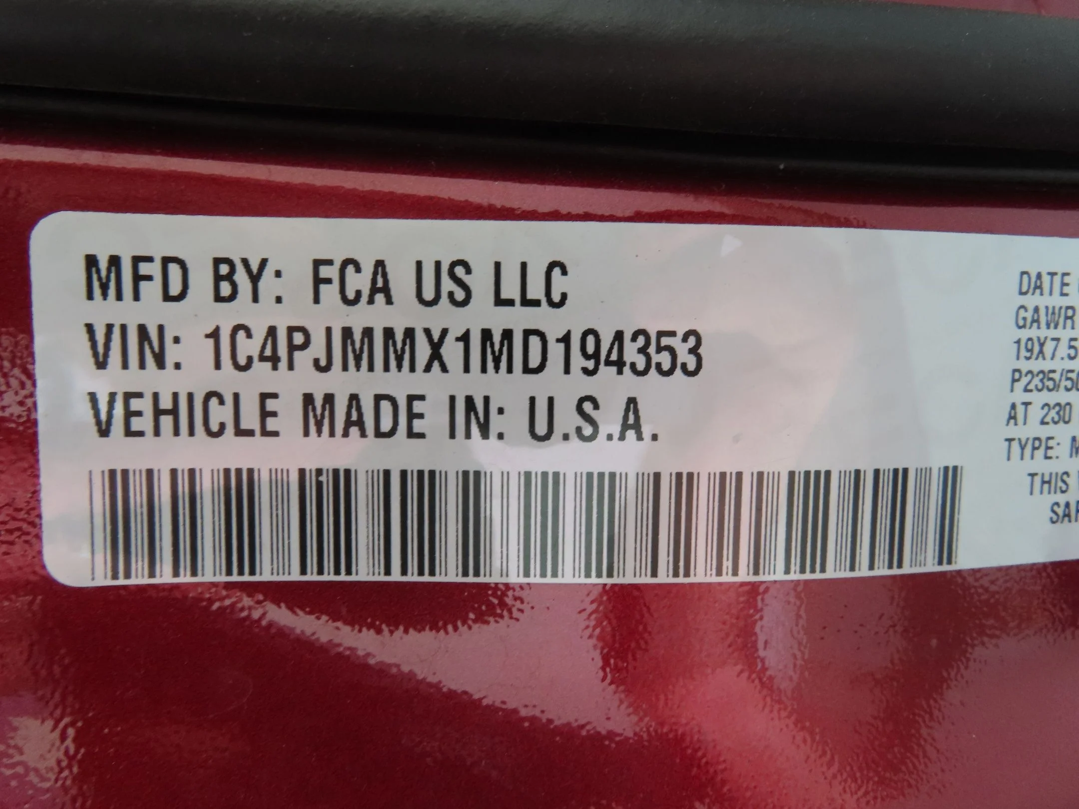 Used 2021 Red Jeep Latitude Lux image 28