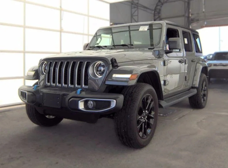 Used 2023 Gray Jeep Sahara 4xe image 1