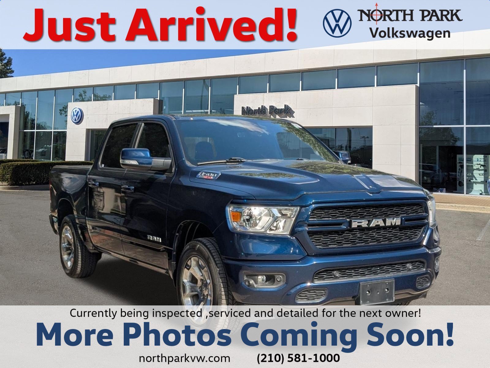 Used 2020 Patriot Blue Pearlcoat Ram Lone Star image 1