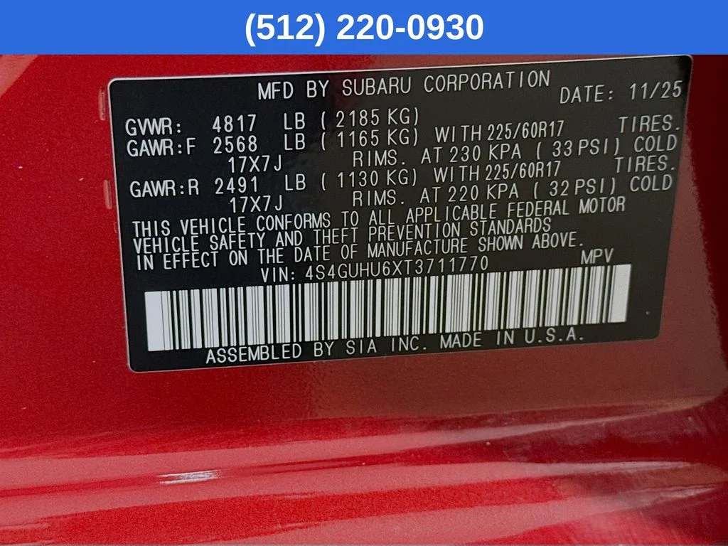 Used 2026 Red Subaru Wilderness image 41