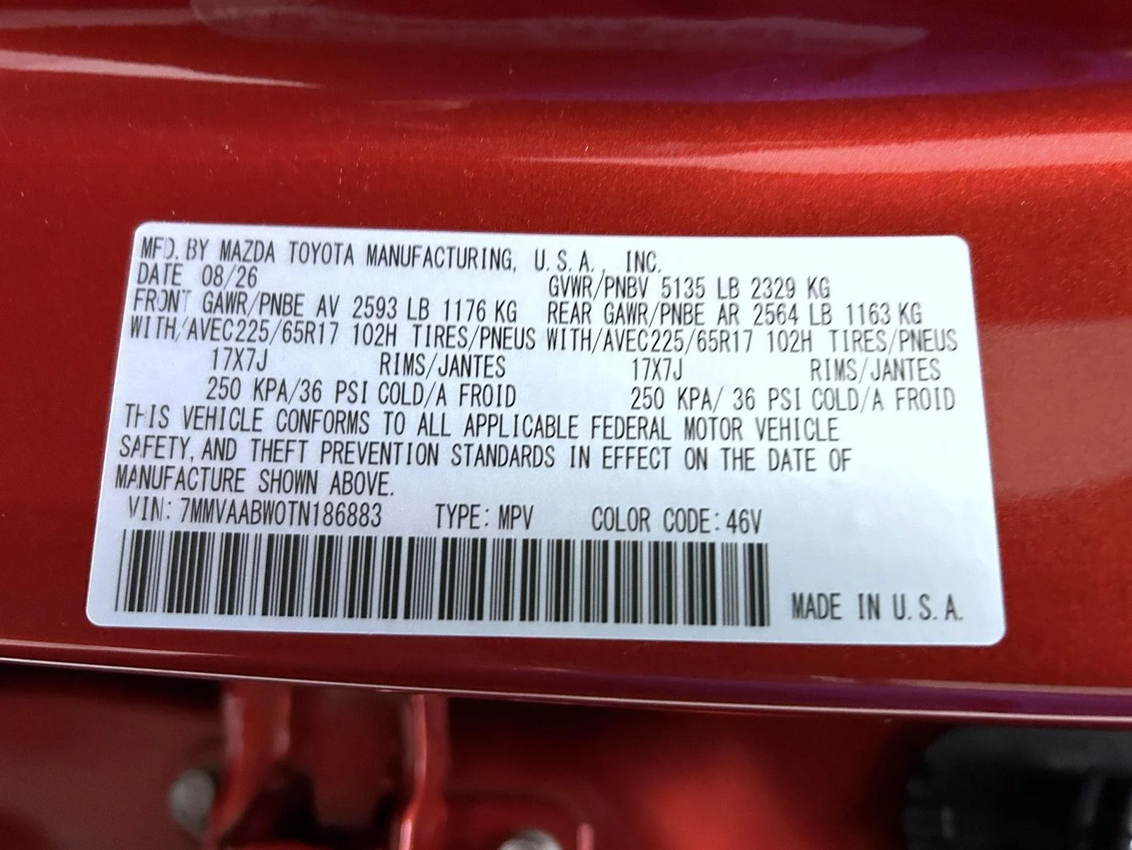 New 2026 Soul Red Crystal Metallic Mazda Preferred AWD image 26