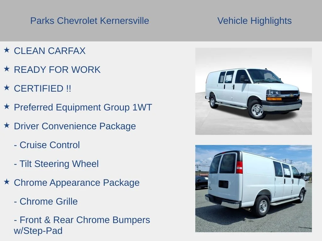 Used 2025 White Chevrolet Work Van image 6