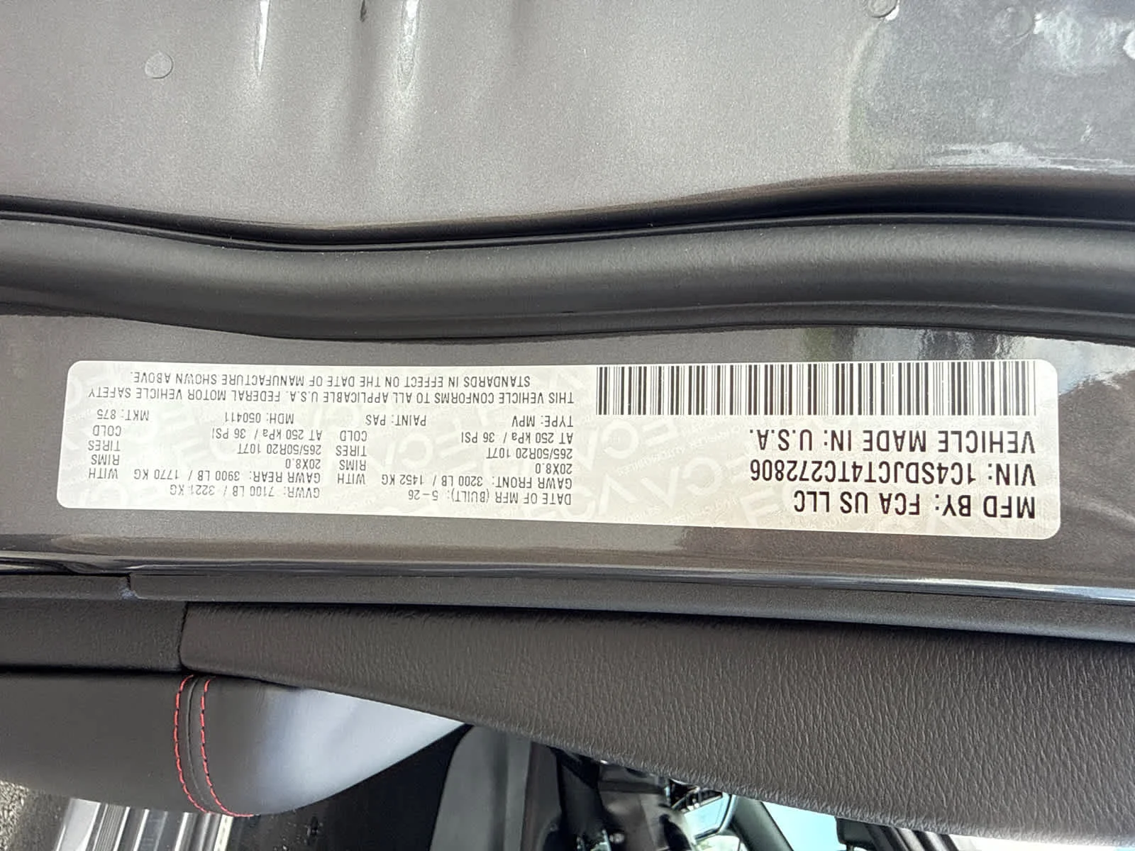 New 2026 Vapor Gray Dodge GT Plus HEMI V8 image 34