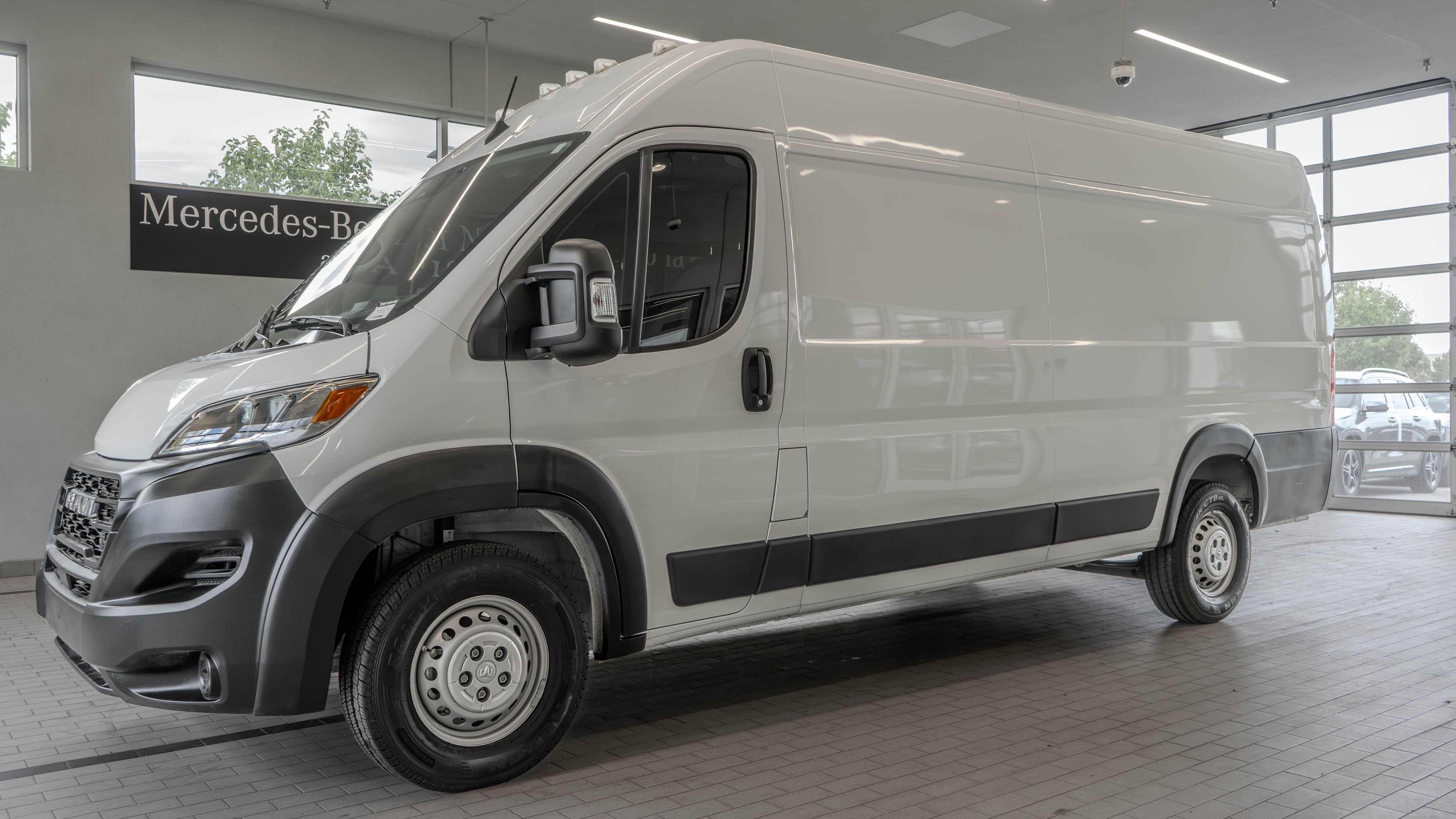 Used 2024 Bright White Clearcoat Ram High Roof image 3