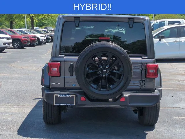 Used 2025 Gray Jeep Sahara 4xe image 4