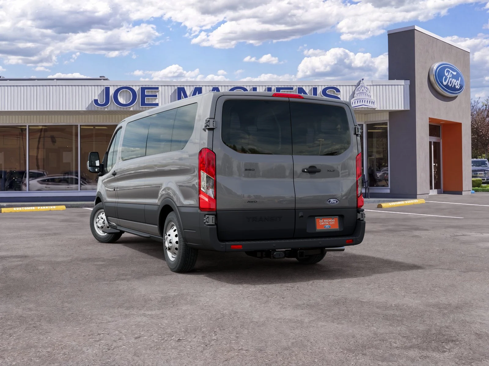 New 2027 Carbonized Gray Metallic Ford Passenger Van XLT image 4