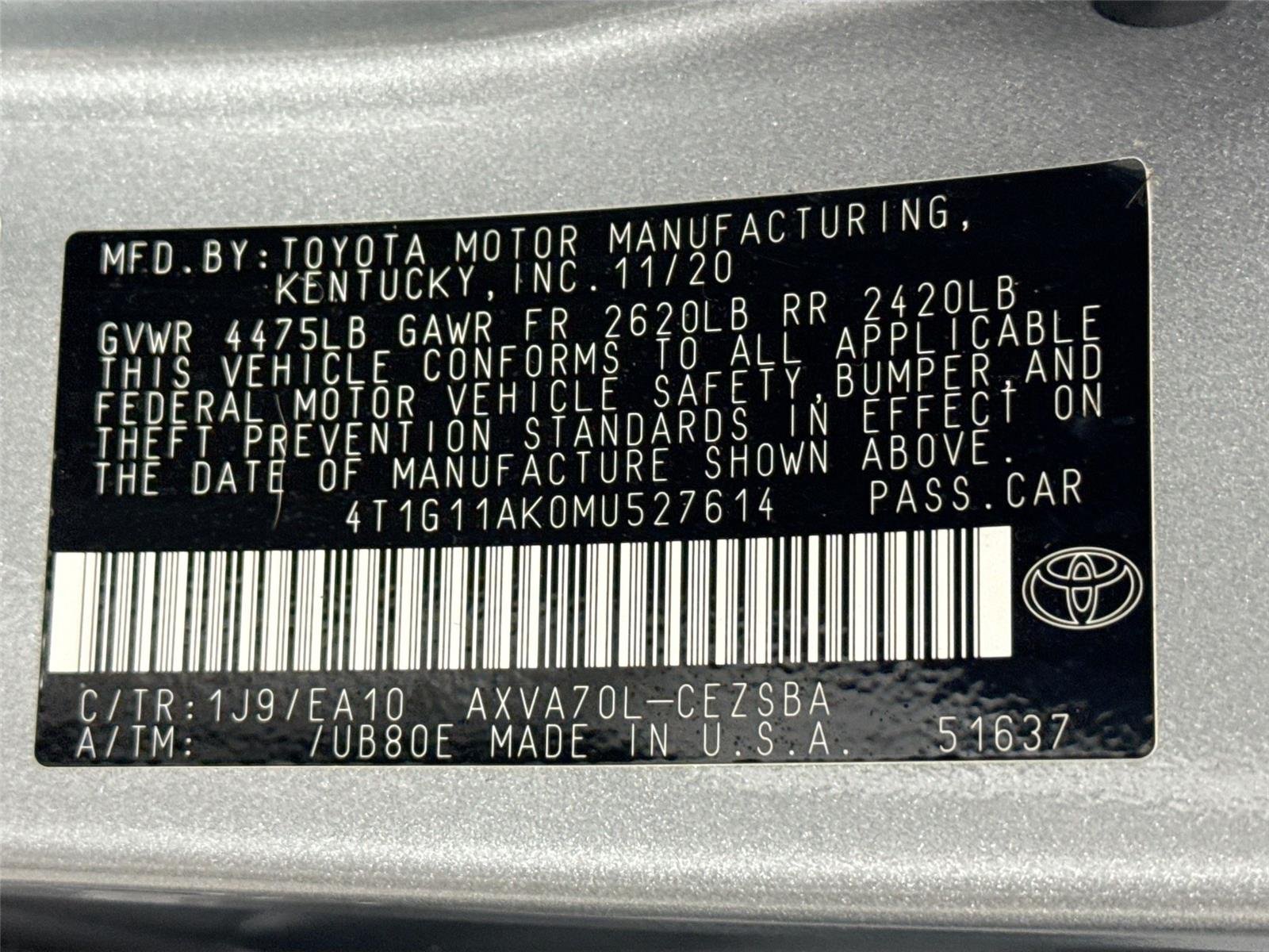 Certified Used 2021 Celestial Silver Metallic Toyota SE image 41