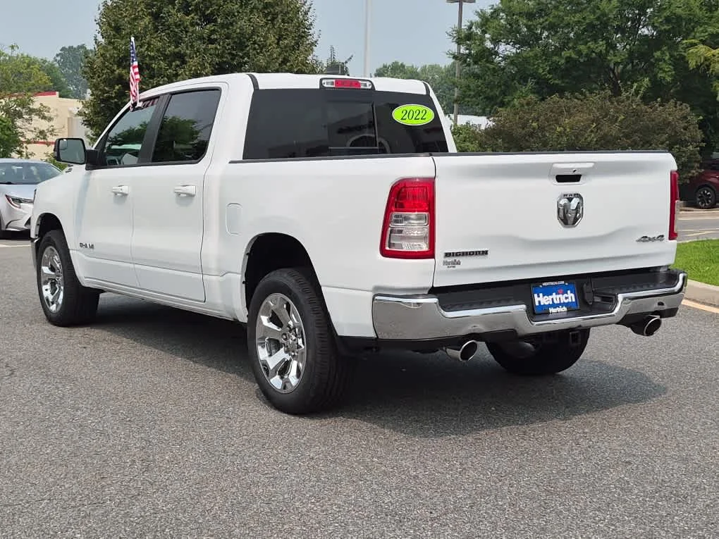 Used 2022 Bright White Clearcoat Ram Big Horn image 4