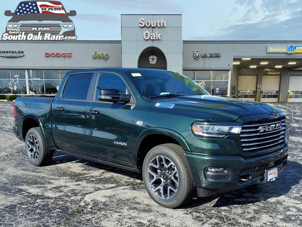New 2026 Serrano-Green Metallic Exterior Paint RAM Laramie image 1