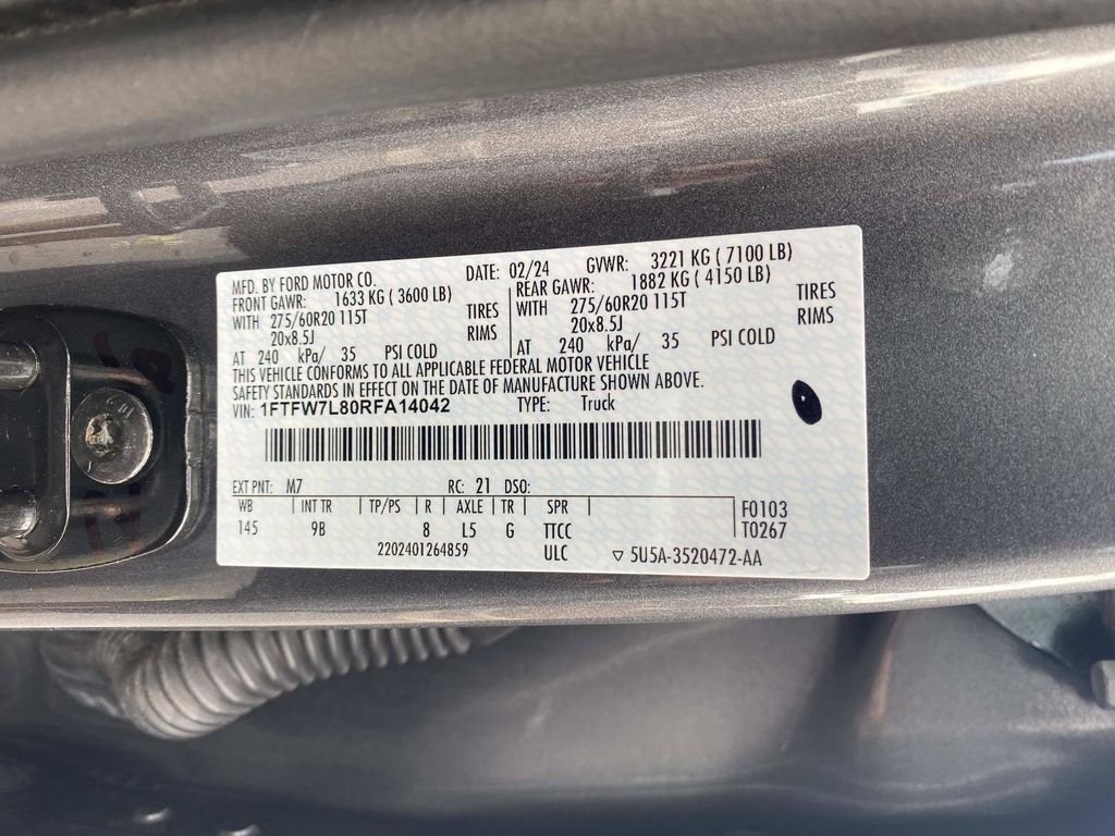 Certified Used 2024 Carbonized Gray Metallic Ford Platinum image 22