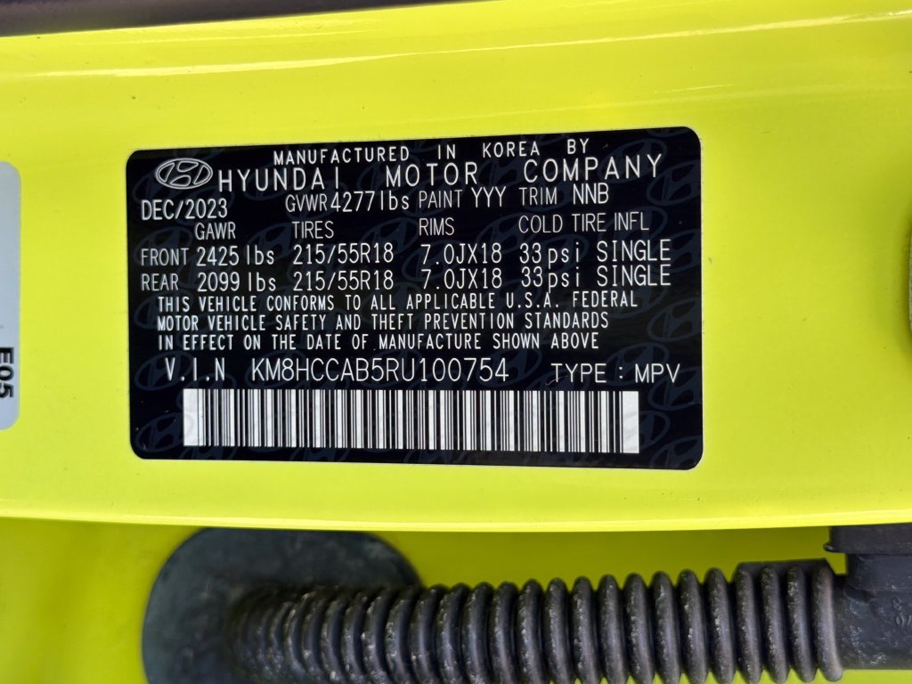 Used 2024 Neoteric Yellow Hyundai SEL image 32