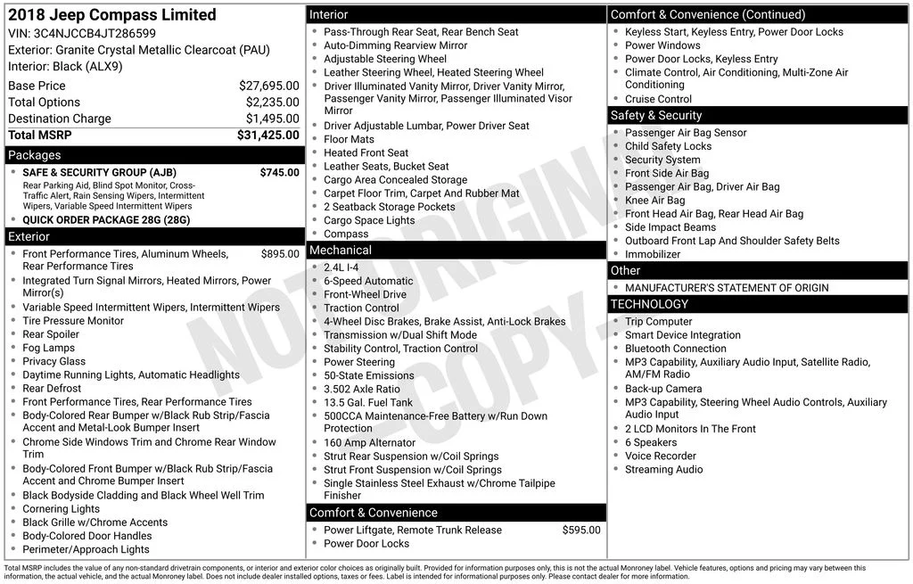 Certified Used 2018 Gray Jeep Limited image 38