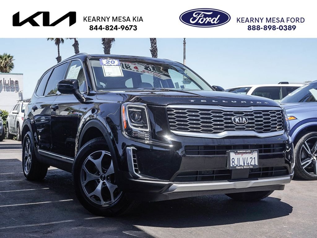 Used 2020 Black Kia EX image 1