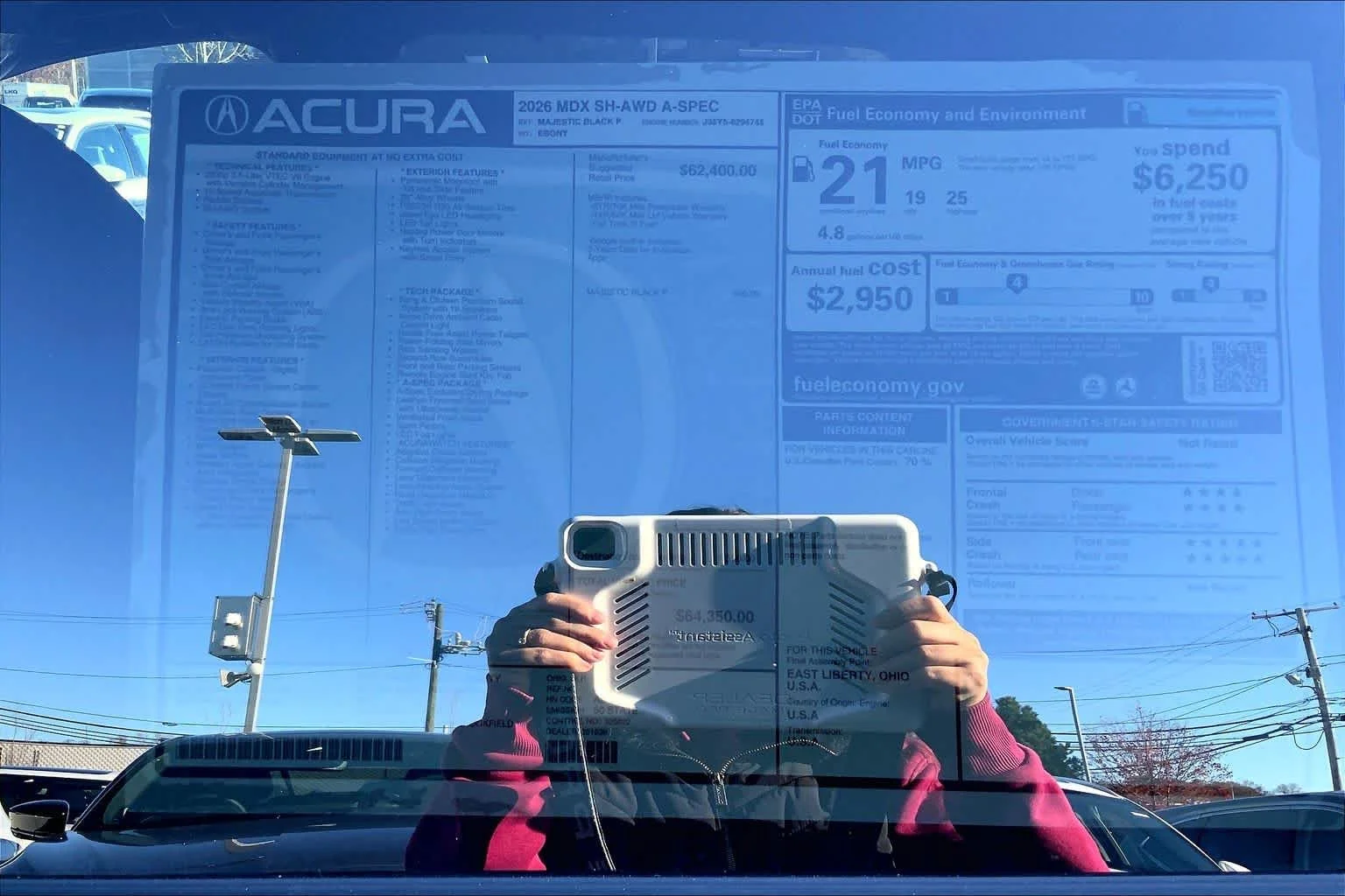Certified Used 2026 Majestic Black Pearl Acura With A-Spec Package image 19