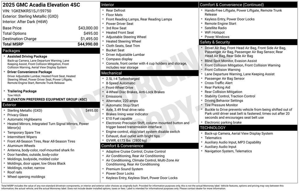 Certified Used 2025 Silver GMC Elevation image 26