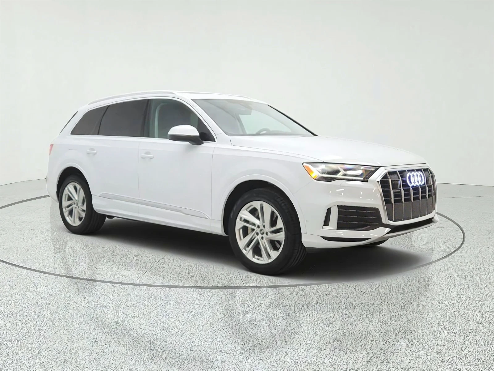 Used 2023 Glacier White Metallic Audi Premium image 3