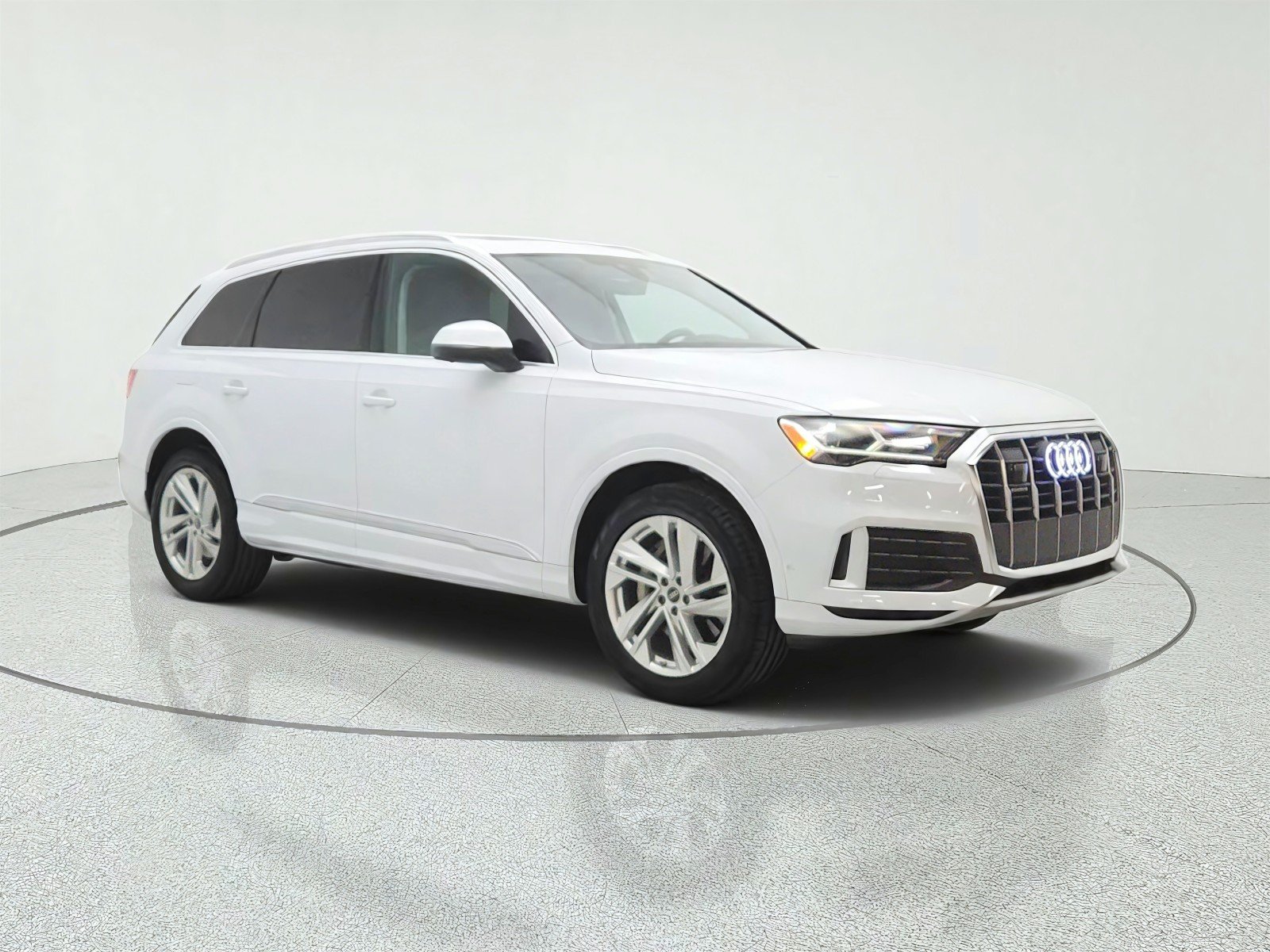 Used 2023 Glacier White Metallic Audi Premium image 3
