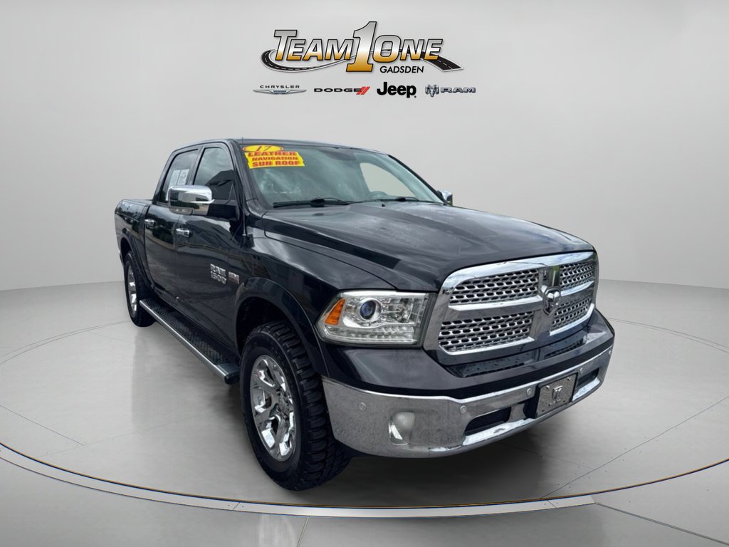 Used 2017 Brilliant Black Crystal Pearlcoat Ram Laramie image 1