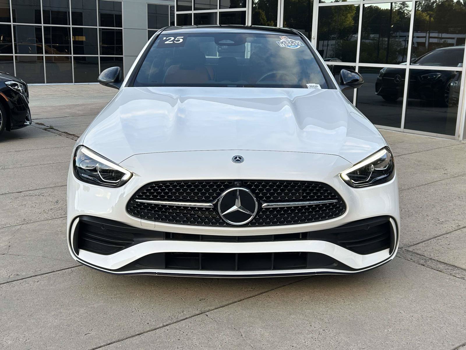 Certified Used 2025 MANUFAKTUR Moonlight White Metallic Mercedes-Benz C 300 Sedan image 3