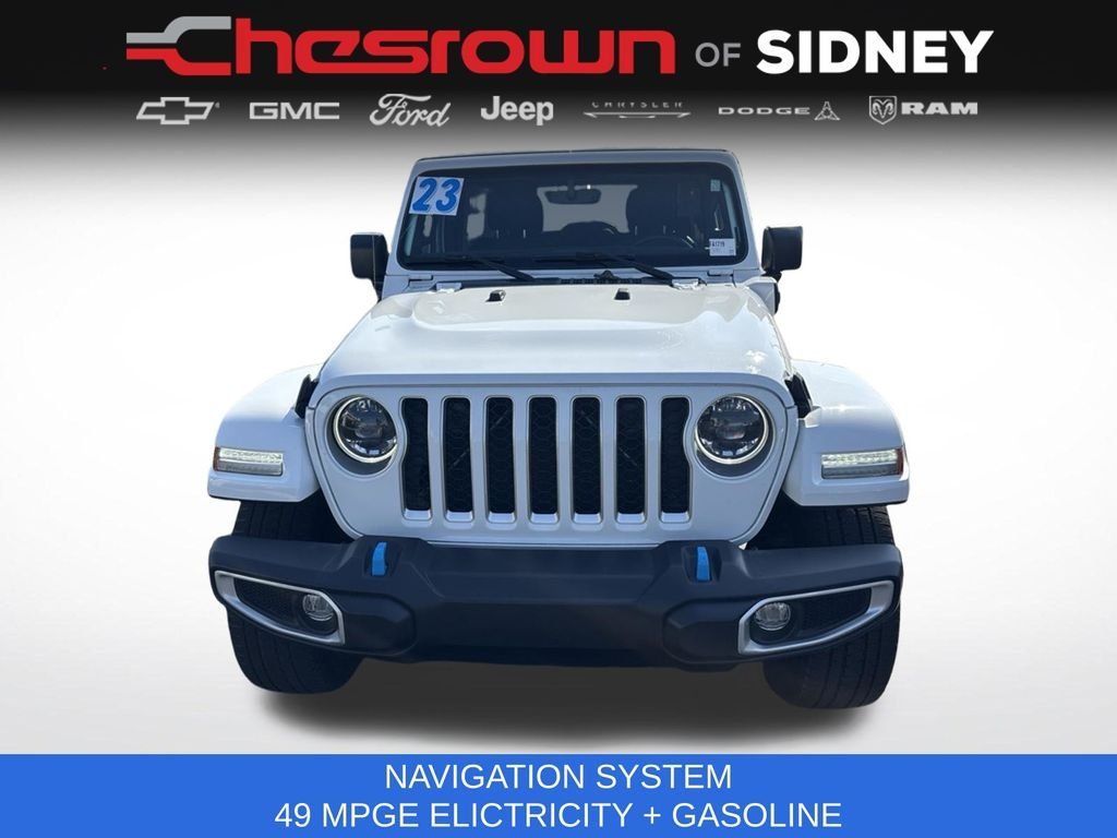Used 2023 White Jeep Sahara 4xe image 8