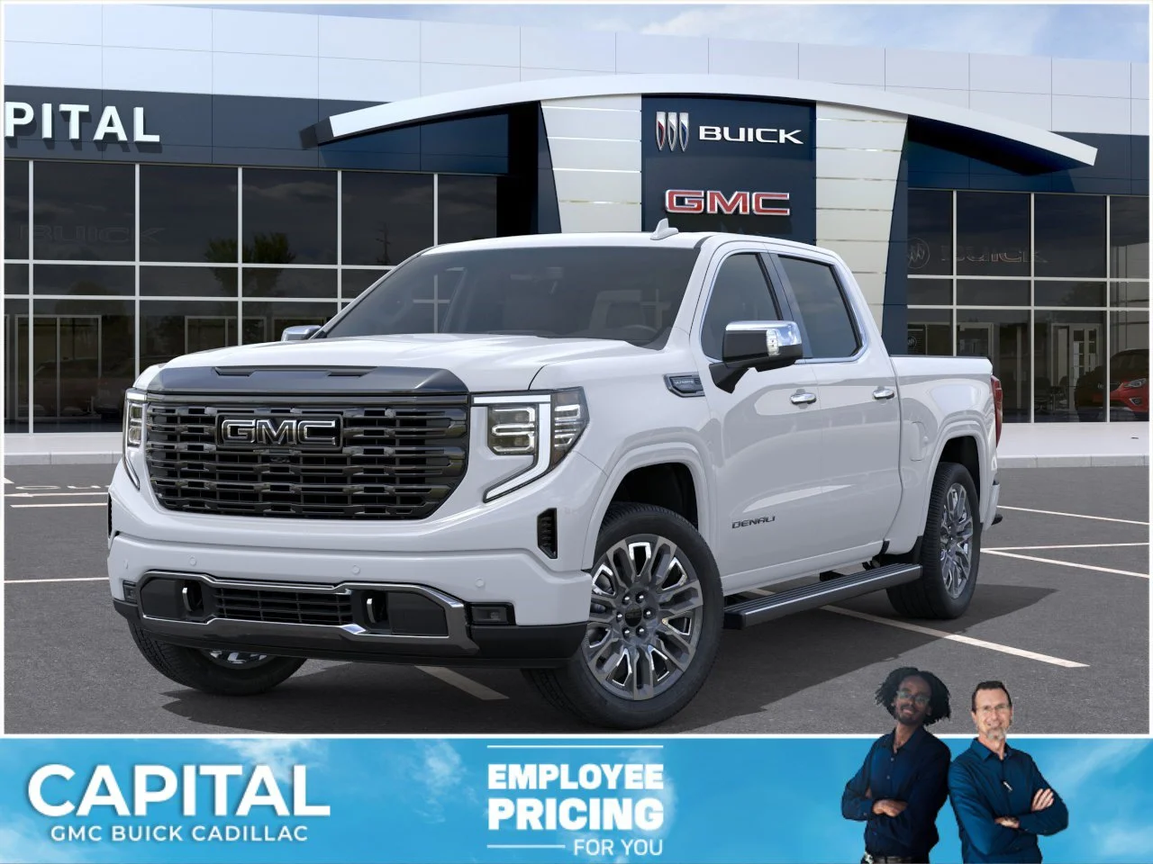 New 2026 Glacier White Tricoat GMC Denali Ultimate image 1
