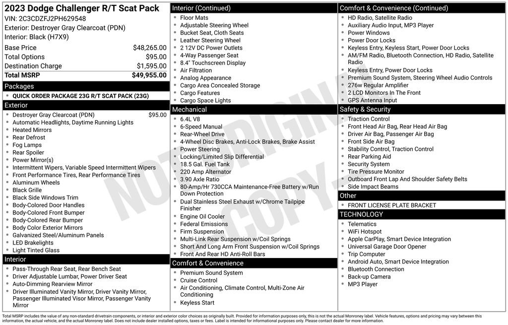 Used 2023 Gray Dodge R/T Scat Pack image 6