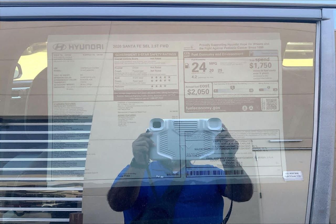 New 2026 Phantom Black Hyundai SEL FWD image 18