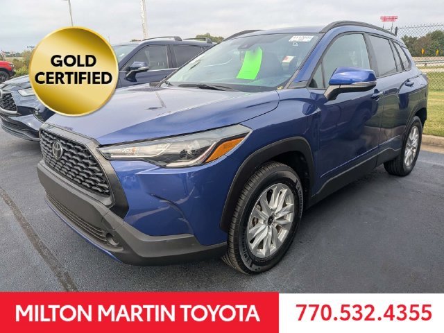 Certified Used 2022 Blue Toyota LE image 6